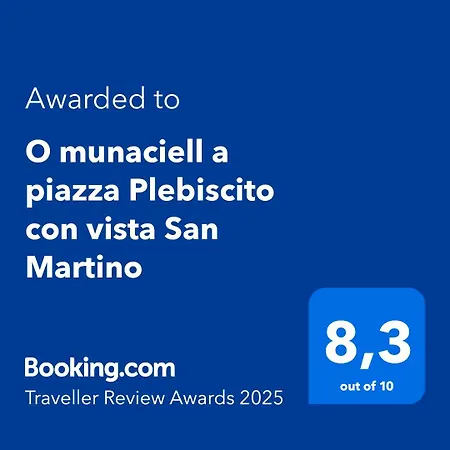O Munaciell A Piazza Plebiscito Con Vista San Martino Apartment